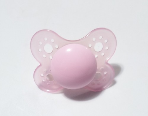 Pink Reborn Baby Mam Pacifier With Fully Reversible Magnet Just Slip And Flip!!