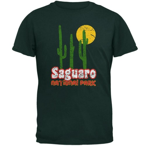 National Park Retro 70s Landscape Saguaro Mens T Shirt