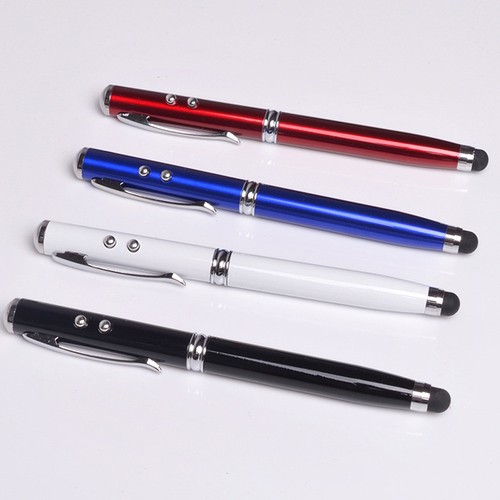 Capacitive Stylus Pen Laser Pointer Torch Touch Screen Ballpoint For Tablet