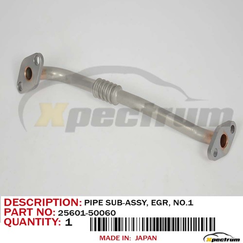 1995-1998 LEXUS LS400 FACTORY OEM 25601-50060 ENGINE EGR TUBE PIPE 2560150060 1995-1998 LEXUS LS400 FACTORY OEM 25601-50060 ENGINE EGR TUBE PIPE 2560150060