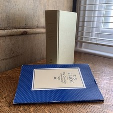 T. S. ELIOT: The Complete Poems and Plays * Faber & Faber 1990 * Hardcover
