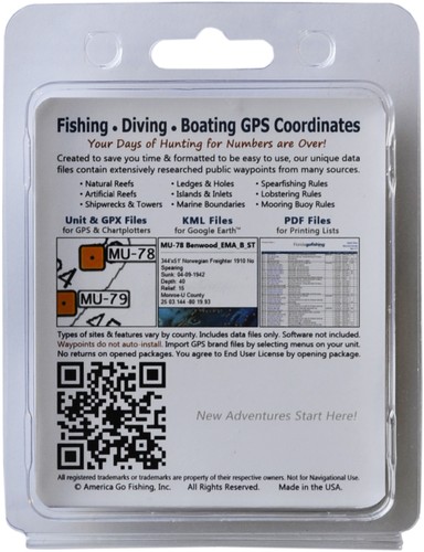 Manatee County Fishing /& Dive Sites Memory Card