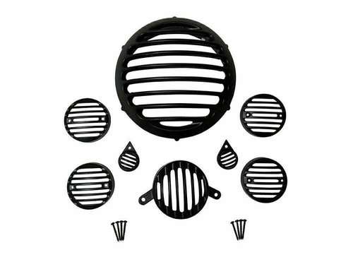 Details about / Head Light Cover Black Royal Enfield Classic 500cc