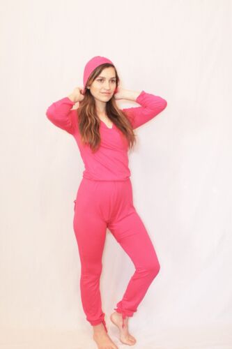hot pink Women’s pajamas One piece with butt flap Xxxl-3XL
