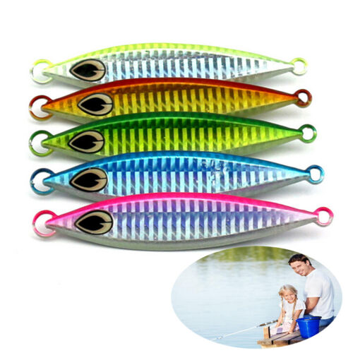 60g sea fishing lead metal fish lures baits needle lead slow jigging baits ta~PL