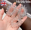 10-50x Super Elastic Crystal Spiral Coil Wire Hair Bands Bobbles Ponytail Holder