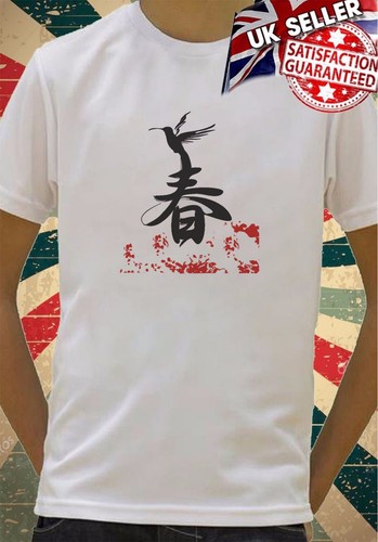 Chinese Mandarin writing bird Boys Girls Birthday gift Top T shirt 166