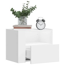 WALPLUS Wall-Mounted Bedside Cabinets 2 pcs White 45x30x35 cm