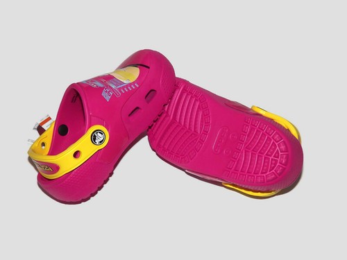 Genuine Crocs Kids Girls Disney Cars 3 Cruz Pink Light Up Clogs Sandals Size C9
