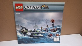 LEGO: Agents Speedboat Rescue (8633) Minifigures & 1 Manuel Lot