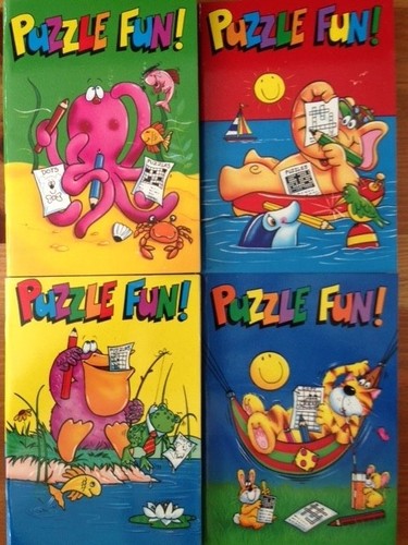 A6 Puzzle Fun Colouring Dot to Dot Book 64 Pages Party Bag Xmas Stocking Filler