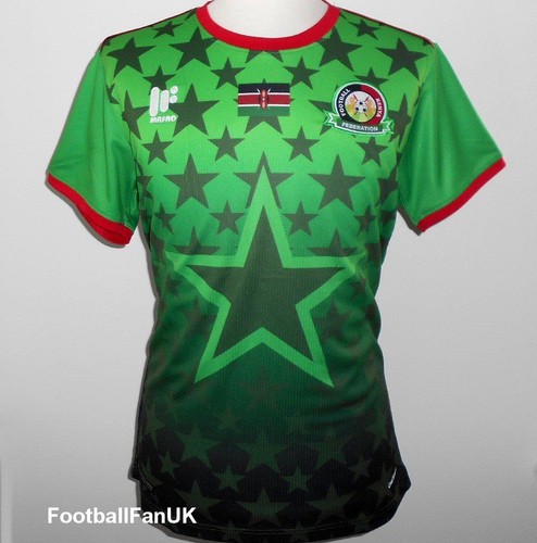 KENYA Offiziell Mafro Away Football Shirt 2017-2018 NEW Mens Jersey Green FKF