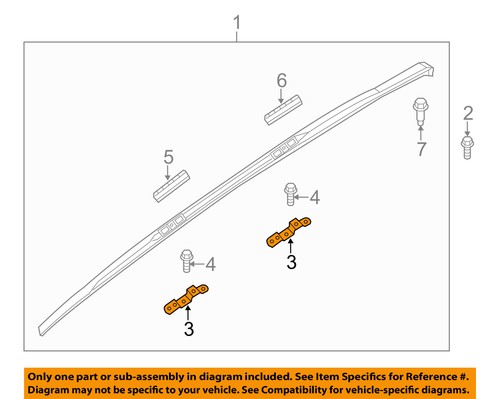QTY 1 Infiniti OEM QX60 Roof Rail Bracket RIGHT 738A03JA0B