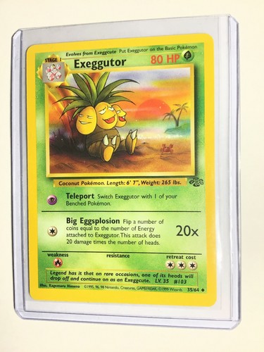 35//64 Unlimited Edition Jungle Set NM EXEGGUTOR Uncommon Pokemon Card