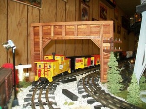 -Railroad-O-Scale-DOUBLE-TRACK-Timber-Framed-TUNNEL-PORTALS-Trains