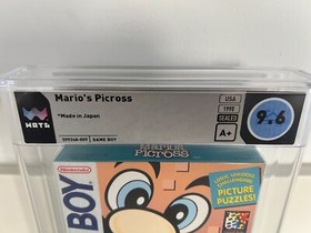 Mario's Picross (Game Boy) WATA 9.6 A+ New Sealed Graded CGC VGA 1st Print