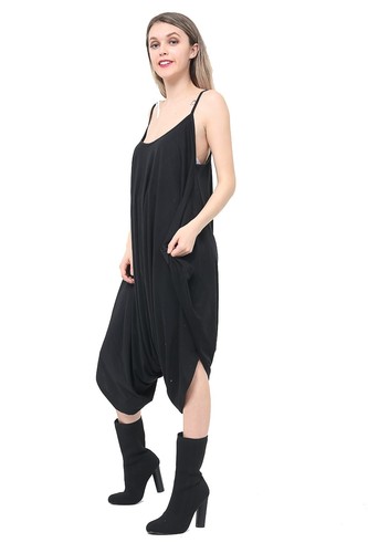 WOMENS ROMPER ALL IN ONE LADIES JUMPSUIT HAREM DRESS BAGGY PLUS SIZE HAREEM
