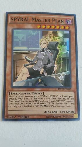 1x SPYRAL Master Plan INOV-EN087 Super Rare 1st Edition NM