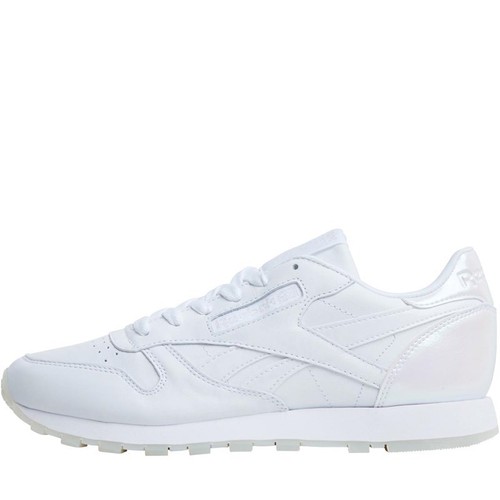 Nouveau Reebok Classics pour femme en cuir fondu métaux Baskets Blanc RRP £ 69.99 Entièrement neuf dans sa boîte