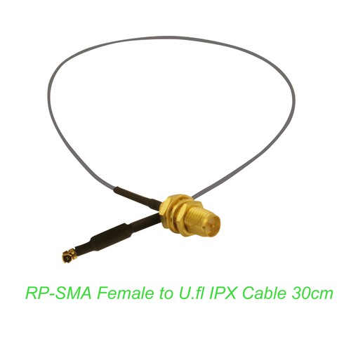 U.fl Cable Mod Kit for Wireless Routers 1x 9dBi RP-SMA Dual Band WiFi Antenna