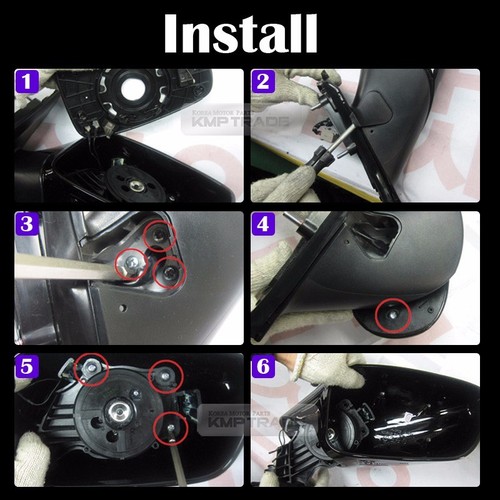 Led Side Mirror Cover Under Light Signal Repeater Lamp For KIA 2003-2009 Sorento