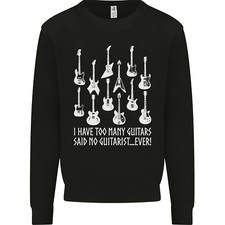 Trop De Guitares A Dit Aucun Guitariste Sweatshirt Pour Homme