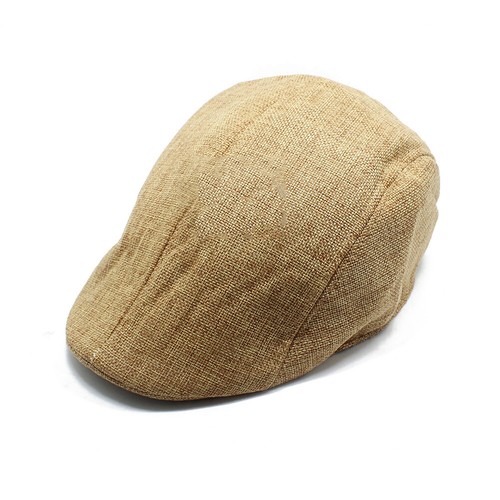 Unisex Cotton Linen Beret Cap Duckbill Ivy Flat Cap Cabbie Newsboy Fashion Hat