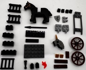 Lego Kingdoms • 7949 • Pieces from Prison Carriage Rescue • INCOMPLETE Set: READ