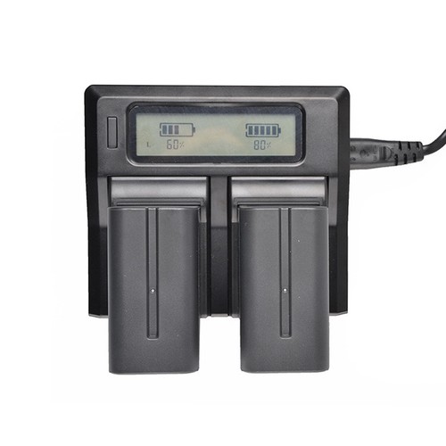 Smart LCD-Display Dual-Channel-Ladegerät für Sony A7R A5100a6000a6300