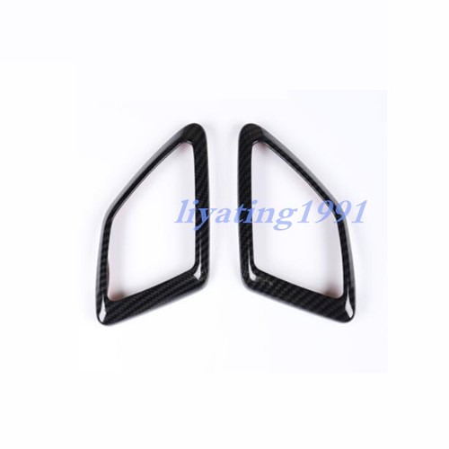 Carbon Fiber Front Pillars Audio Speaker Cover Trim For Toyota Prado FJ150 10-18