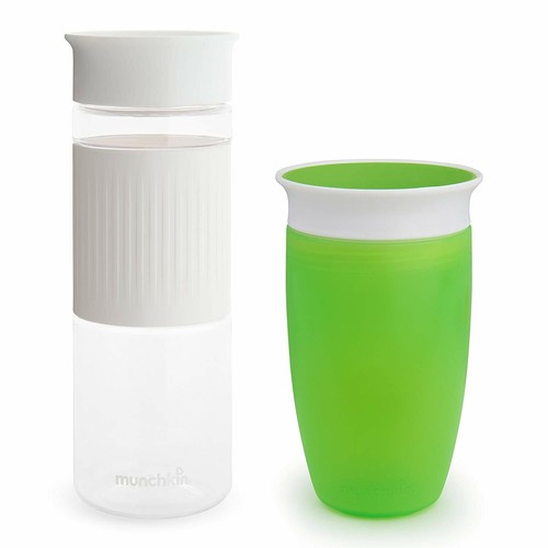 Munchkin Miracle 360 Sippy Cup Green//Blue 2 Count 10 Ounce