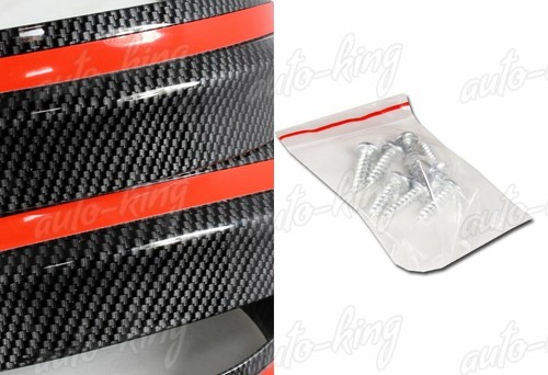 CARBON LOOK BUMPER LIP SIDE SKIRT 2.5M X 65MM RUBBER EDGE DECORATIVE PROTECTOR