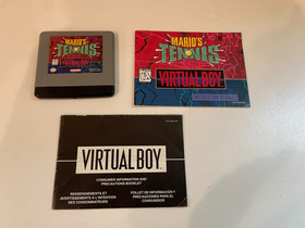 Nintendo Virtual Boy System (SOLDER FIXED), Blockbuster Case, Mario Tennis