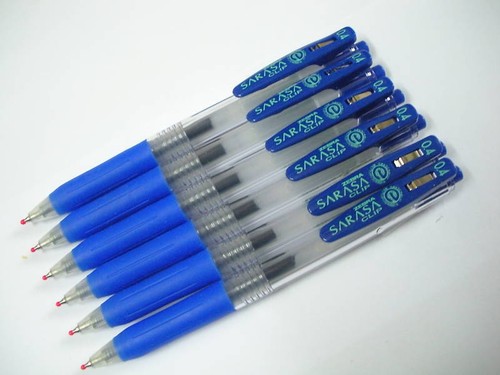 Zebra Sarasa Clip 0.4mm extra fine roller ball pen gel ink Pink 5 pens pack