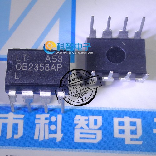 10 x OB2358AP DIP-8 MOSFET current mode PWM controller
