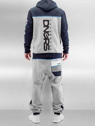 Dangerous DNGRS Hommes Costume Marne en bleu grande taille S à 6xl