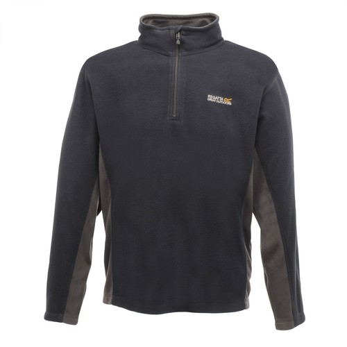 Da Uomo Regatta Murphy Overhead 1//4 Zip in Pile Navy Blu o Nero RMA016 all/'aperto