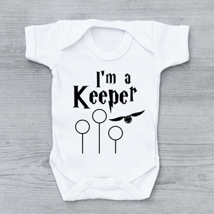 I/'m A Keeper Funny Harry Potter Unisex Baby Grow Bodysuit