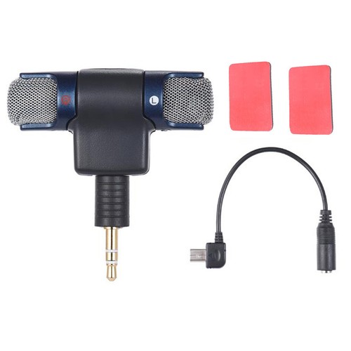 3,5mm Externe Stereo Mikrofon Mini USB Mic Adapter Kabel für GoPro Hero 3 4