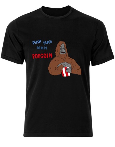 Sassy Sasquatch Popcorn The Big Lez Show Unofficial Funny Mens T Shirt Top AA03