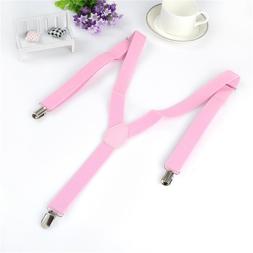 Adjustable Women Men Elastic Y-Shape Pant Braces Clip-on dazzling Suspenders NEW