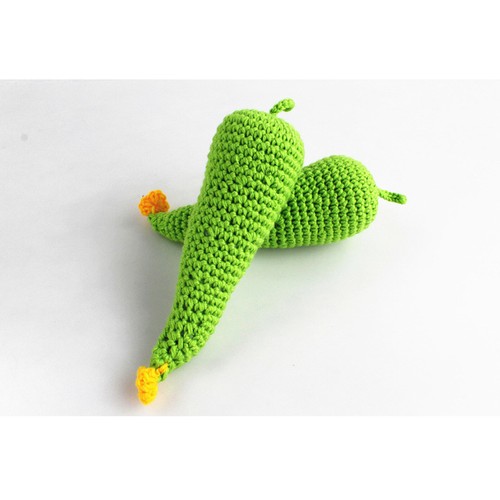 Handmade Baby Kids Crochet Knit Pretend Play Food Toys Gift Supermarket Kitchen