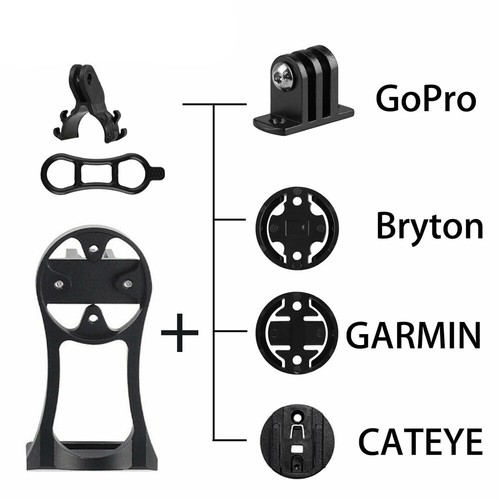 Bicycle Computer Camera Mount Holder Extension Stand For Garmin Bryton Cateye