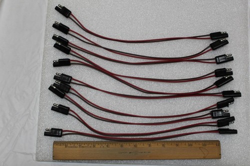 Lot of 10 2 Pin Weather Resistant Trailer Wire 16 ga 12/" Cable