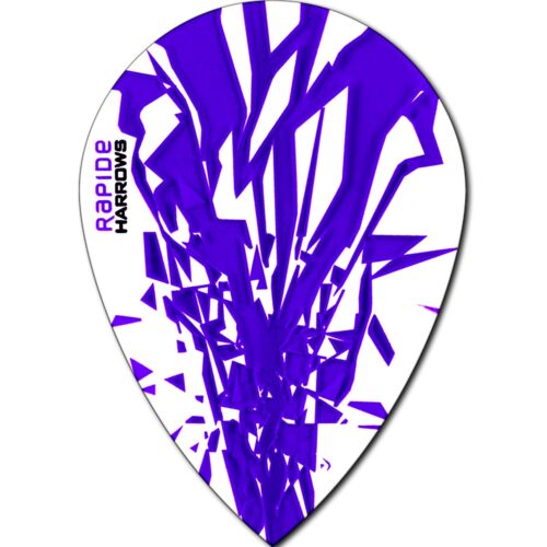 Harrows Rapide Dart Flights Pear Shape 1-10 Sets Tough