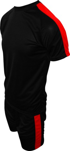 MENS KIDS FOOTBALL SPORTS TRAINING KIT SHIRT SHORTS SET 5 A SIDE