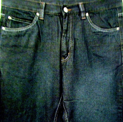 Nouveau Relaxed Hommes Denim Jeans Pantalon Dark Blue Foncé Bleu Grand 46,56,60 l34 l36
