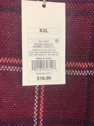 NEW A New Day Women/'s Plaid Any Day Pullover Size 2X-Large 286