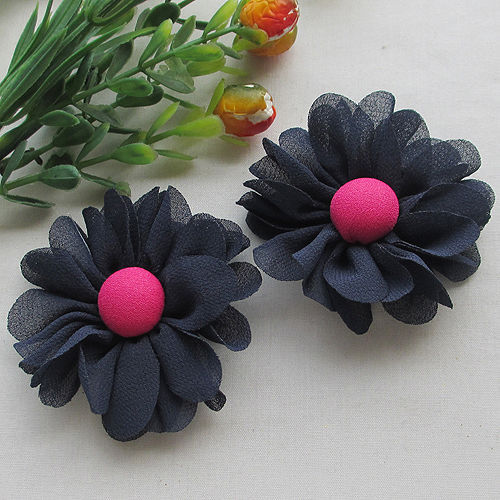 New Organza Ribbon Chiffon Flowers Bows Sewing Wedding Decoration 5//20pcs Upick