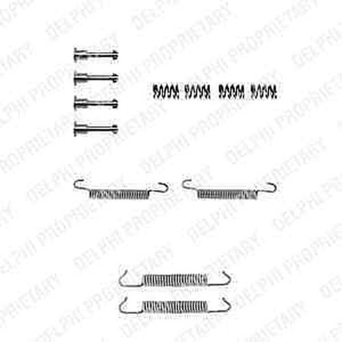 Original 5 Jahre Garantie Delphi Montage Set Bremsschuh Ly1042 Brandneu